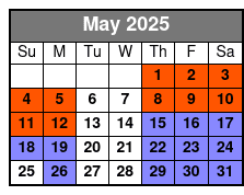 Sunset Cruise May Schedule