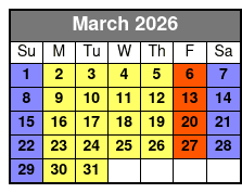 Clear Canoeing at Silver Springs March Schedule