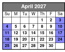 Clear Canoeing at Silver Springs April Schedule