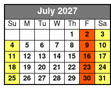 Clear Canoeing at Silver Springs July Schedule