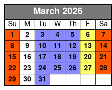 Clear Canoeing at Silver Springs March Schedule