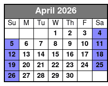 Clear Canoeing at Silver Springs April Schedule