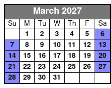 Clear Canoeing at Silver Springs March Schedule