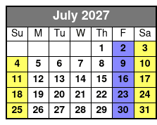 Clear Canoeing at Silver Springs July Schedule
