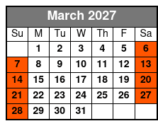 Extended Rental Time March Schedule