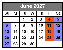 Extended Rental Time June Schedule