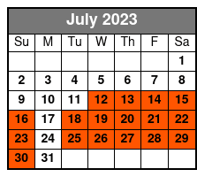 Glass Bottom Kayak Rentals on the Silver River at Silver Springs, Florida July Schedule