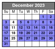 Glass Bottom Kayak Rentals on the Silver River at Silver Springs, Florida December Schedule