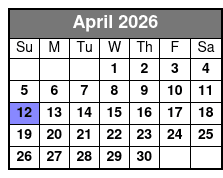 Central Florida Bioluminescent Kayak / Paddle Board Excursion April Schedule