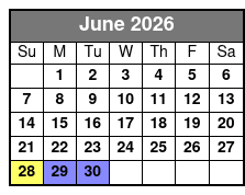 Central Florida Bioluminescent Kayak / Paddle Board Excursion June Schedule
