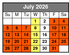 Central Florida Kayak and Paddle Board Rentals on the Dora Canal July Schedule