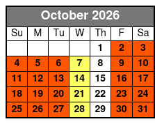 Central Florida Kayak and Paddle Board Rentals on the Dora Canal October Schedule