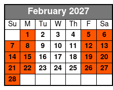 Central Florida Kayak and Paddle Board Rentals on the Dora Canal February Schedule