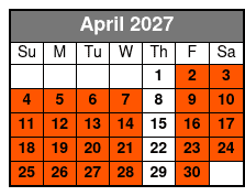 Central Florida Kayak and Paddle Board Rentals on the Dora Canal April Schedule