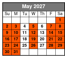 Central Florida 4 Hr Single Kayak Rental May Schedule