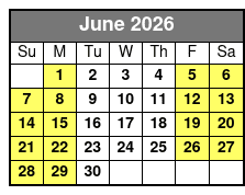 Central Florida 4 Hr Paddle Board Rental June Schedule