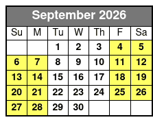 Central Florida 4 Hr Paddle Board Rental September Schedule