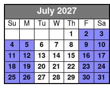 Central Florida 4 Hr Paddle Board Rental July Schedule