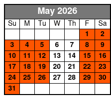 Tandem Kayak (2 Guests) - 4 Hr May Schedule