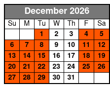 Tandem Kayak (2 Guests) - 4 Hr December Schedule
