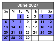 Tandem Kayak (2 Guests) - 4 Hr June Schedule