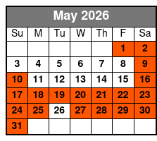 Adventure Wildlife Tour May Schedule