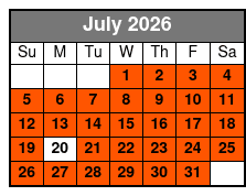 Adventure Wildlife Tour July Schedule