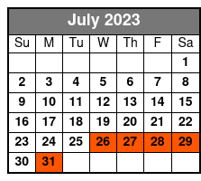 Tastes Of The South Food Tour July Schedule