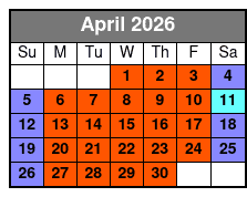 At Odds With The Gods 90 Minute Escape Room April Schedule