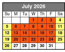 At Odds With The Gods 90 Minute Escape Room July Schedule