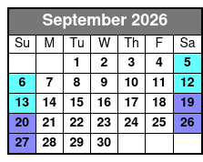 At Odds With The Gods 90 Minute Escape Room September Schedule