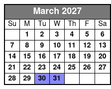 At Odds With The Gods 90 Minute Escape Room March Schedule