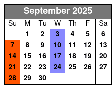 High Top Sneakers September Schedule