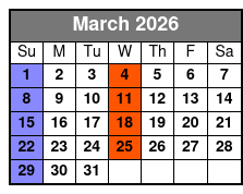 High Top Sneakers March Schedule