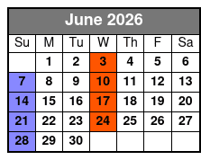 High Top Sneakers June Schedule