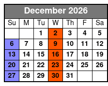 High Top Sneakers December Schedule