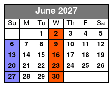 High Top Sneakers June Schedule
