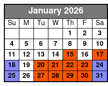 Glass Bottom Kayak Guided Tour in Silver Springs January Schedule