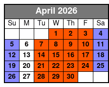 Glass Bottom Kayak Guided Tour in Silver Springs April Schedule