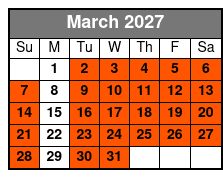 Glass Bottom Kayak Guided Tour in Silver Springs March Schedule