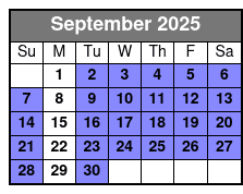 Glass Bottom Kayak Guided Tour in Silver Springs September Schedule
