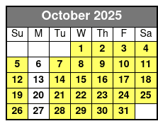 Glass Bottom Kayak Guided Tour in Silver Springs October Schedule