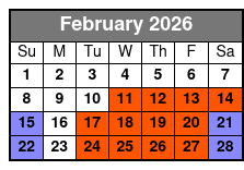 Glass Bottom Kayak Guided Tour in Silver Springs February Schedule