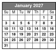 Glass Bottom Kayak Guided Tour in Silver Springs January Schedule