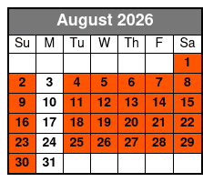 Solo Kayak *Max Weight 300lbs August Schedule