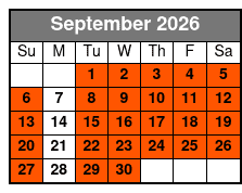 Double Kayak *See Weight Limit September Schedule