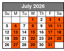 Gypsy Gold Horse Farm Walking Tour July Schedule