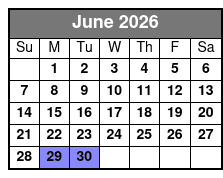 Emerald Cut Eco Excursion June Schedule