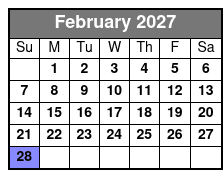 Emerald Cut Eco Excursion February Schedule