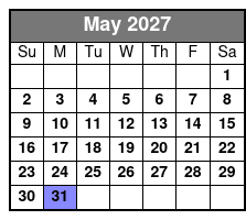 Emerald Cut Eco Excursion May Schedule